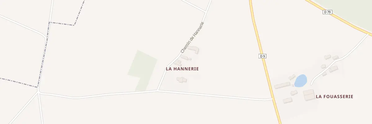 Plan du 3 La Hannerie à Prunay-Cassereau