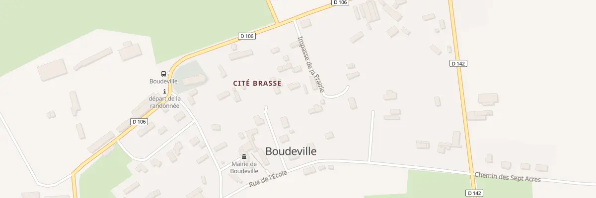 Plan du 12 Imp de la Prairie à Boudeville