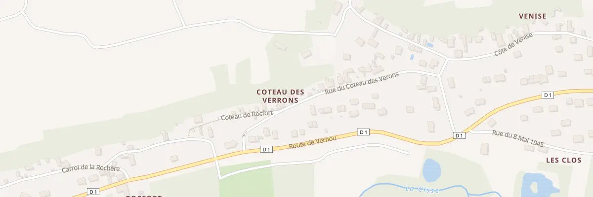 Plan du 238 Rue du Coteau des Verons à Noizay