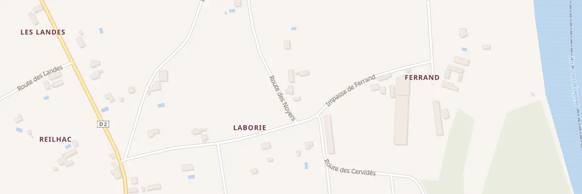 Plan du 28 Ferrand à Alles-sur-Dordogne