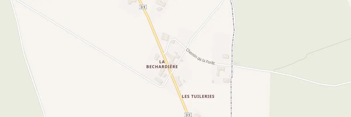 Plan du 1 Che de la Foret à Lavardin