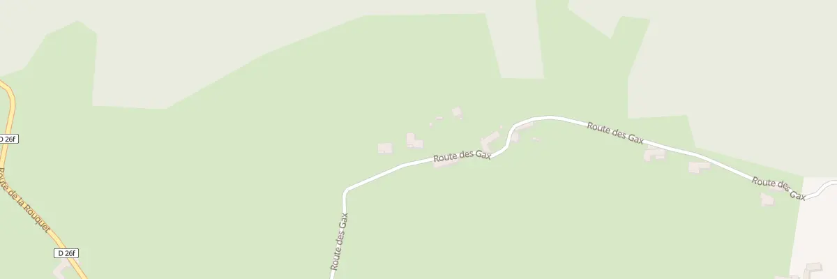 Plan des Gax à Rouède