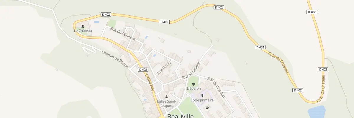 Plan du 5059 Rue du College à Beauville
