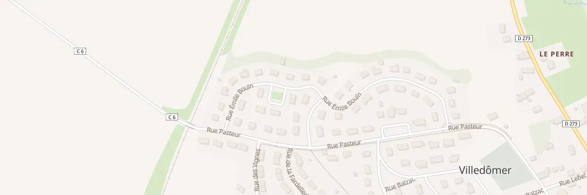 Plan du 19 Rue Emile Bouin à Villedômer