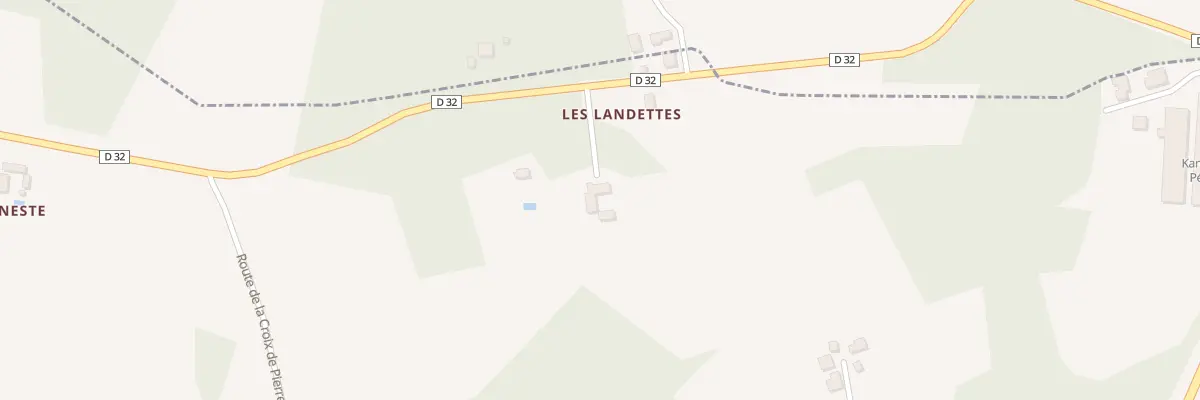 Plan du 2 Les Landettes à Journiac