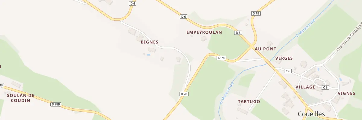 Plan du 25 Bignes à Coueilles
