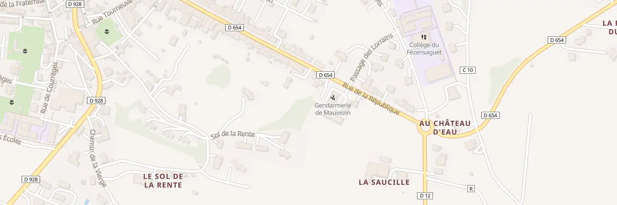 Plan du 76 Rue de la République à Mauvezin