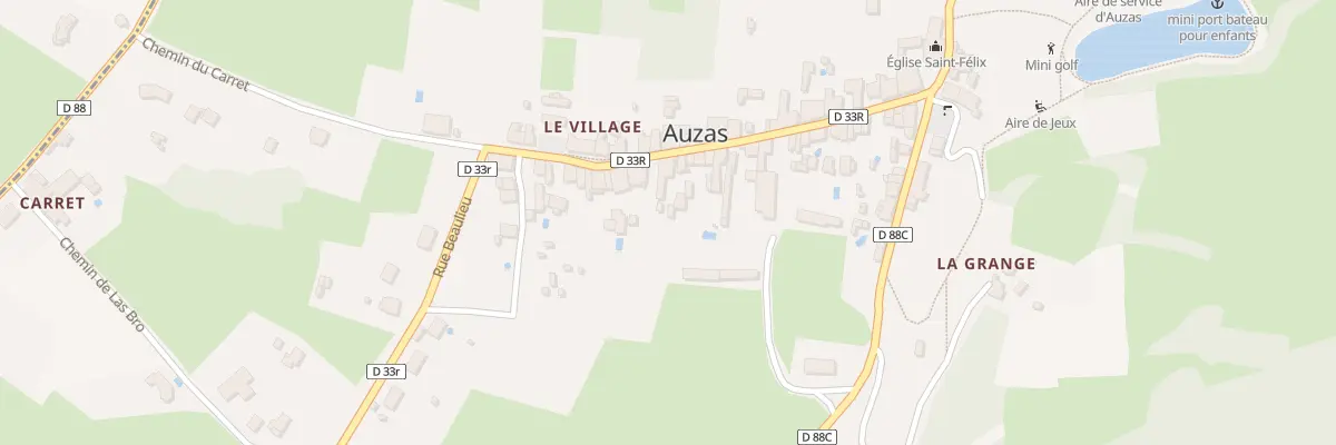 Plan du 25 Rue d’Auzas à Auzas