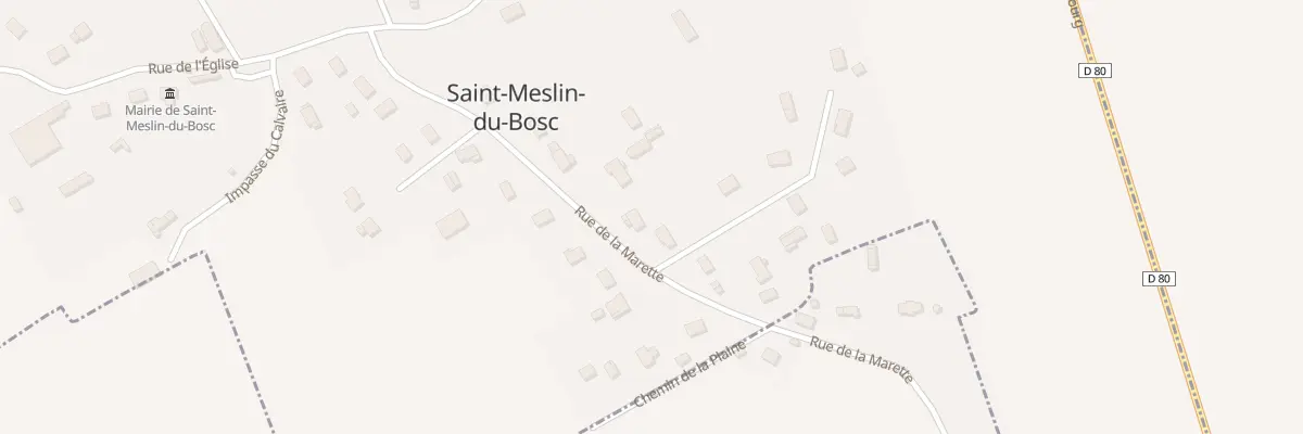 Plan du 15 Rue de la Marette à Saint-Meslin-du-Bosc