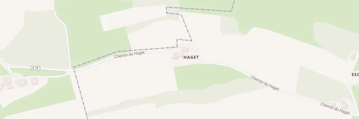 Plan du 1 Haget à Castelgaillard