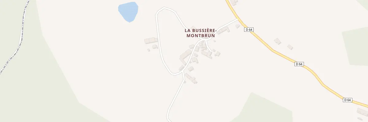 Plan du 26 La Bussiere Montbrun à Dournazac