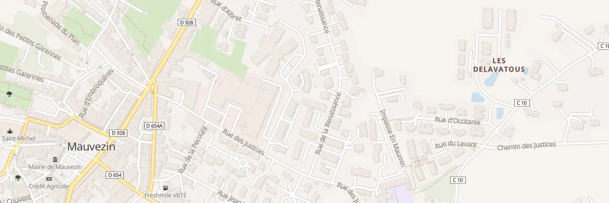 Plan du 32 Rue de la Renaissance à Mauvezin