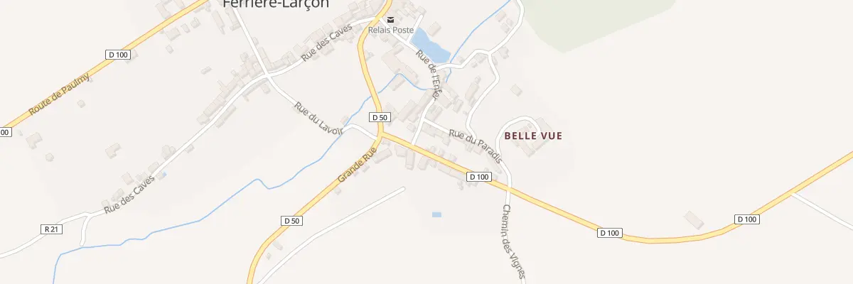 Plan du 2 Rue du Paradis à Ferrière-Larçon