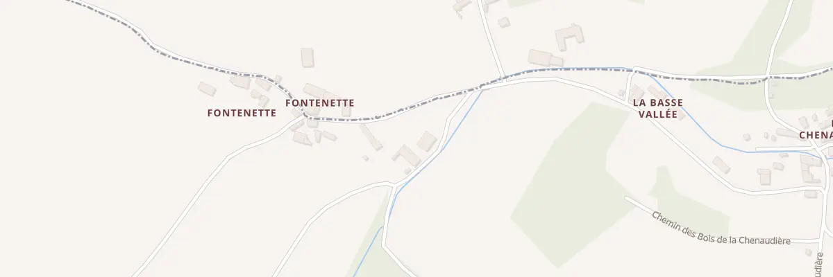 Plan du 1 Fontenette aux Roches-l’Évêque