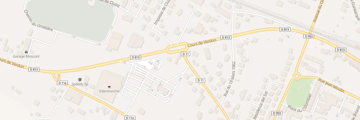 Plan du 19 Rue de Cluzel à Valence