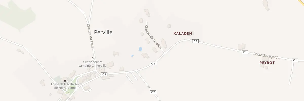 Plan du 8 Xaladen à Perville
