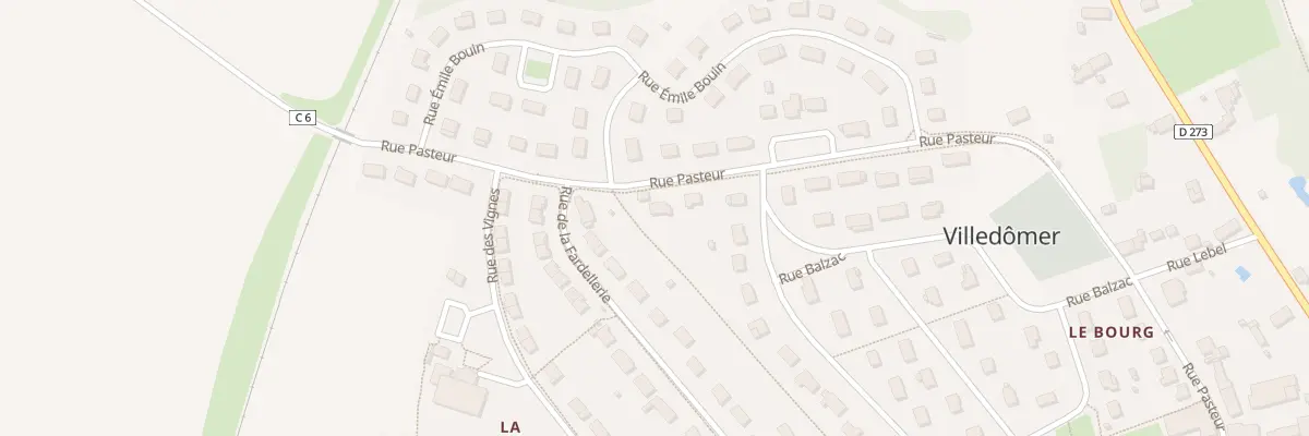 Plan du 402 Le Bourg à Villedômer
