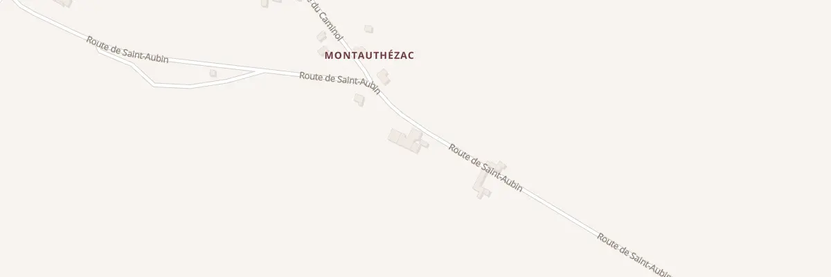 Plan du 1845 Rte de Saint Aubin à Monségur