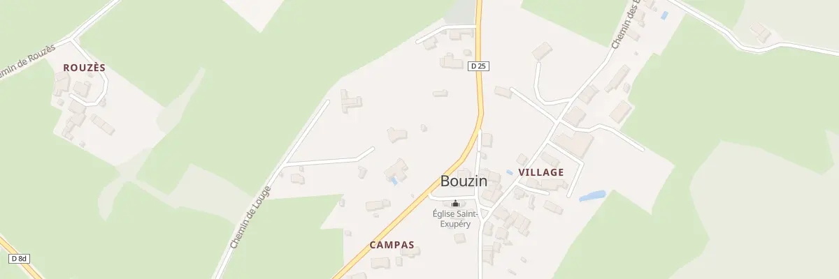 Plan du 8 Campas à Bouzin