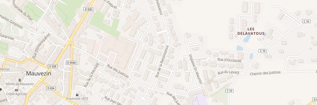 Plan du 28 Rue de la Renaissance à Mauvezin