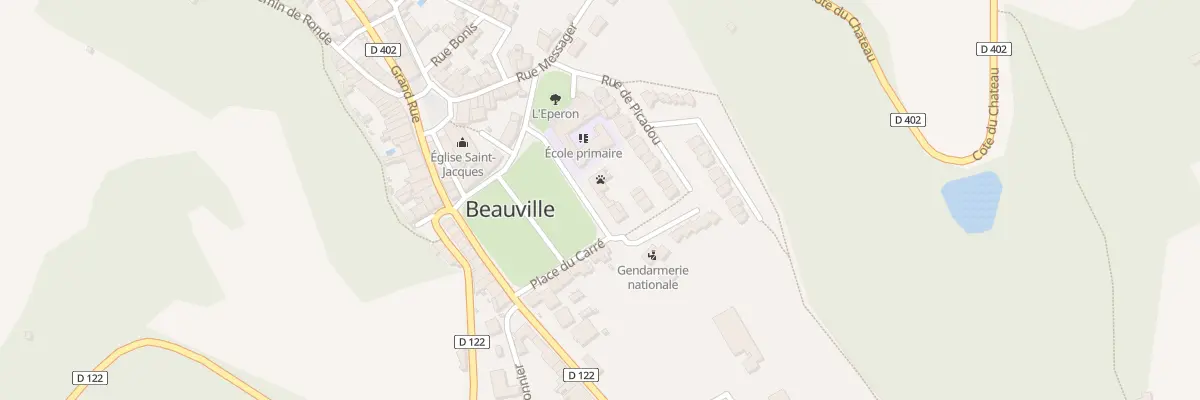 Plan du 5001F Pl du Carré à Beauville