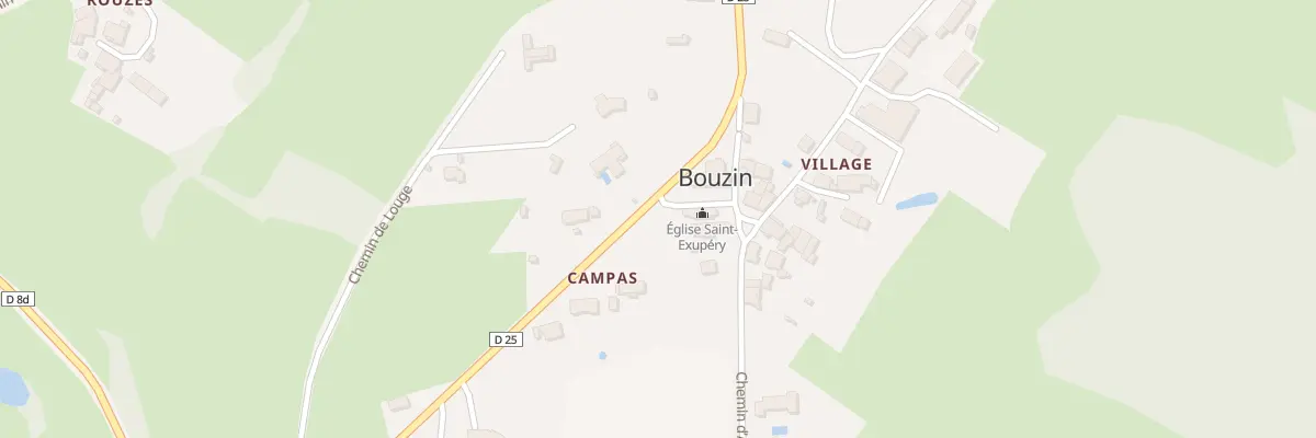 Plan du 90 Che de l’Église à Bouzin