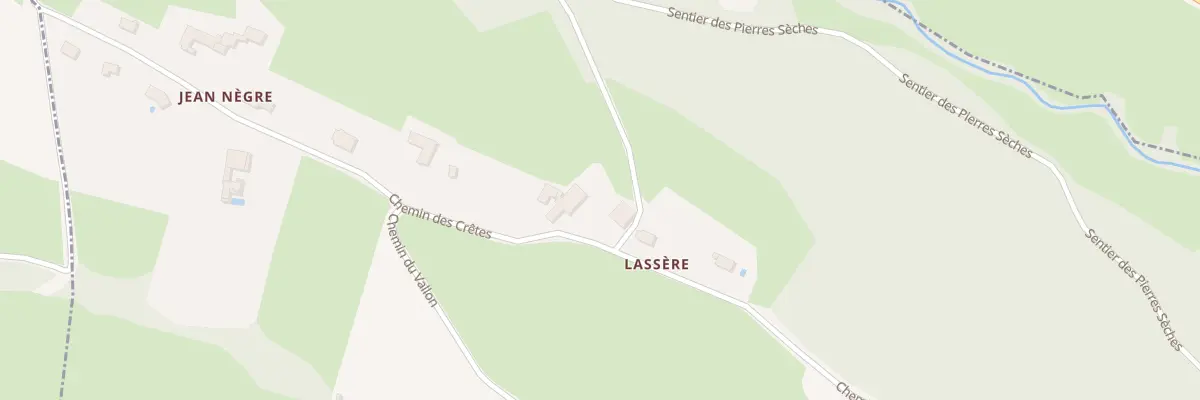 Plan du 14 Che des Cretes à Auzas