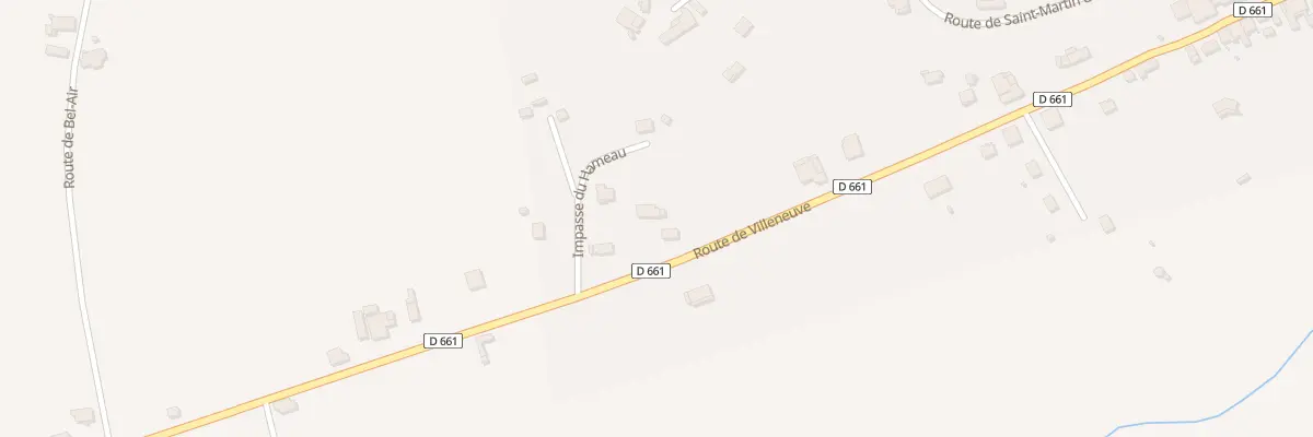 Plan du 698 Rte de Villeneuve à Dausse