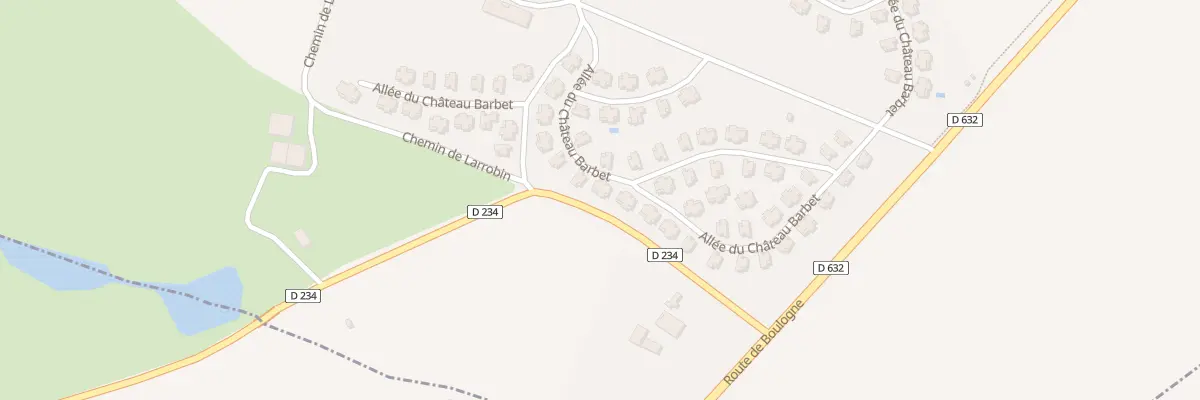 Plan du 7 All du Chateau de Barbet à Lombez