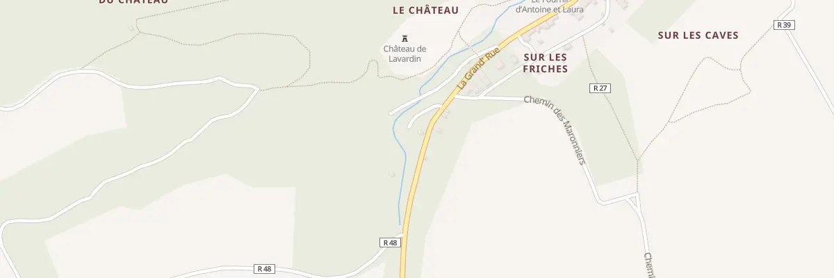 Plan du 34 La Grand Rue à Lavardin