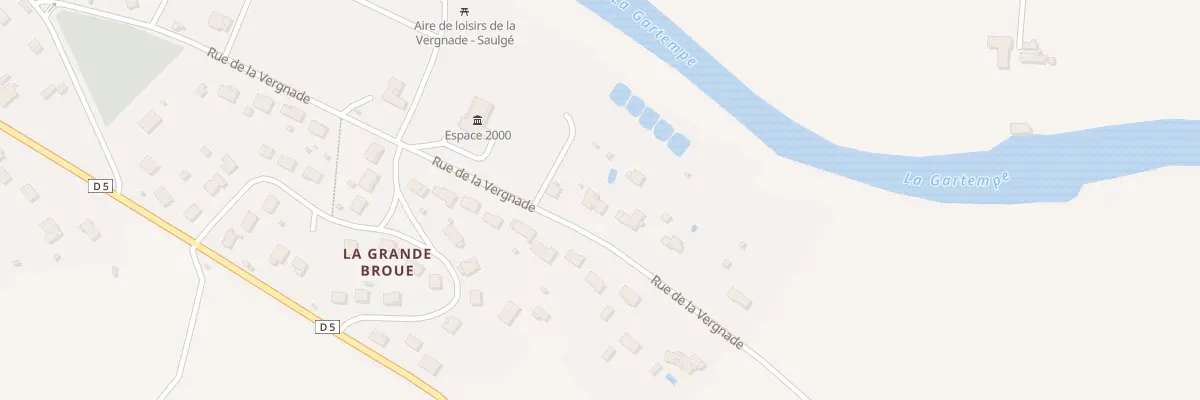 Plan du 23 Rue de la Vergnade à Saulgé