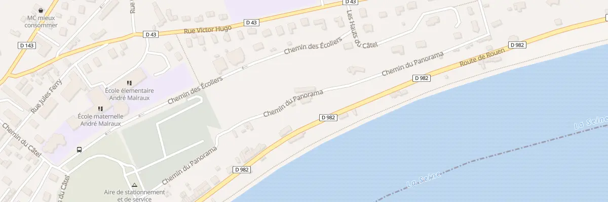Plan du 282 Che du Panorama à Duclair