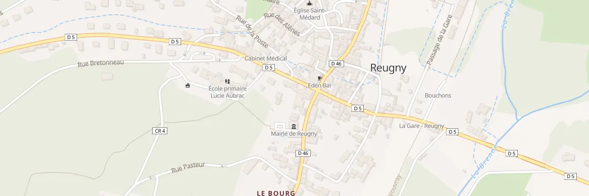 Plan du 6B Rue Nationale à Reugny