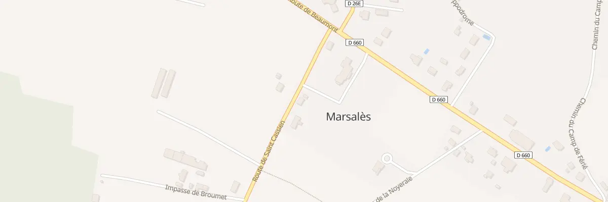 Plan du 41 Broumet à Marsalès