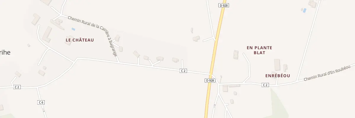 Plan du 453 Rte du Château à Labrihe