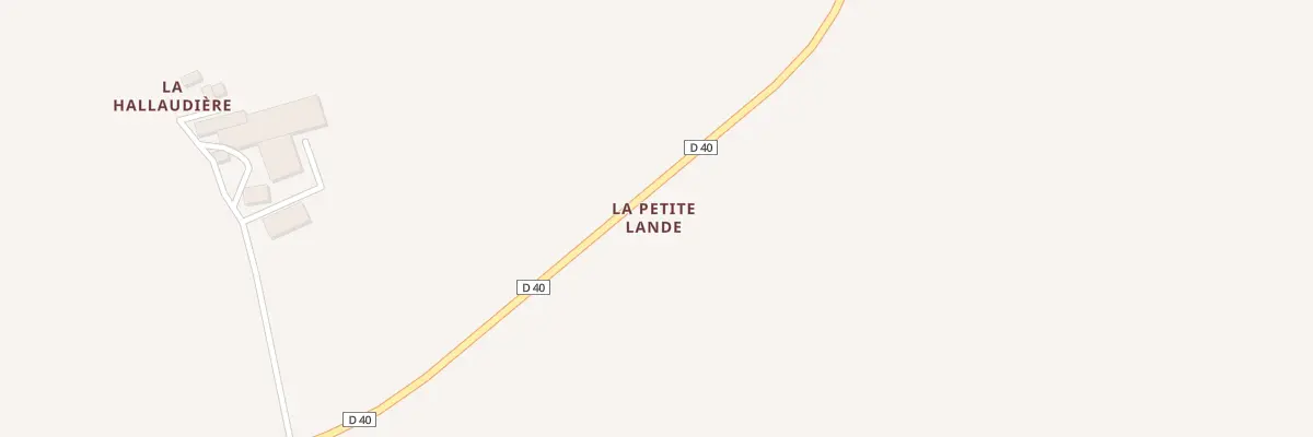 Plan du 255 La Petite Lande à Couëtron-au-Perche