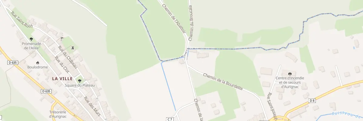 Plan du 1 Che de Las Bourdettes à Aurignac