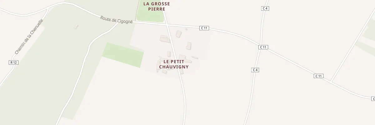 Plan du 2 Le Petit Chauvigny à Courçay