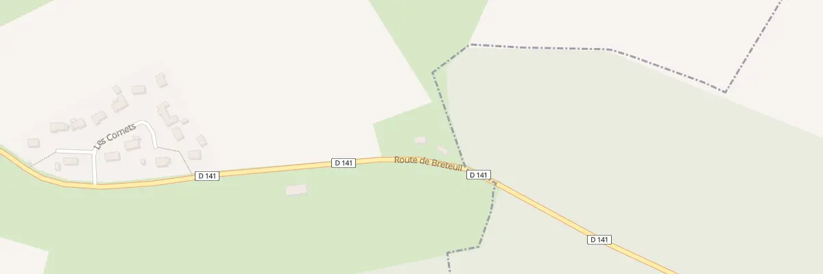 Plan du 15 Rte de Breteuil à Bémécourt