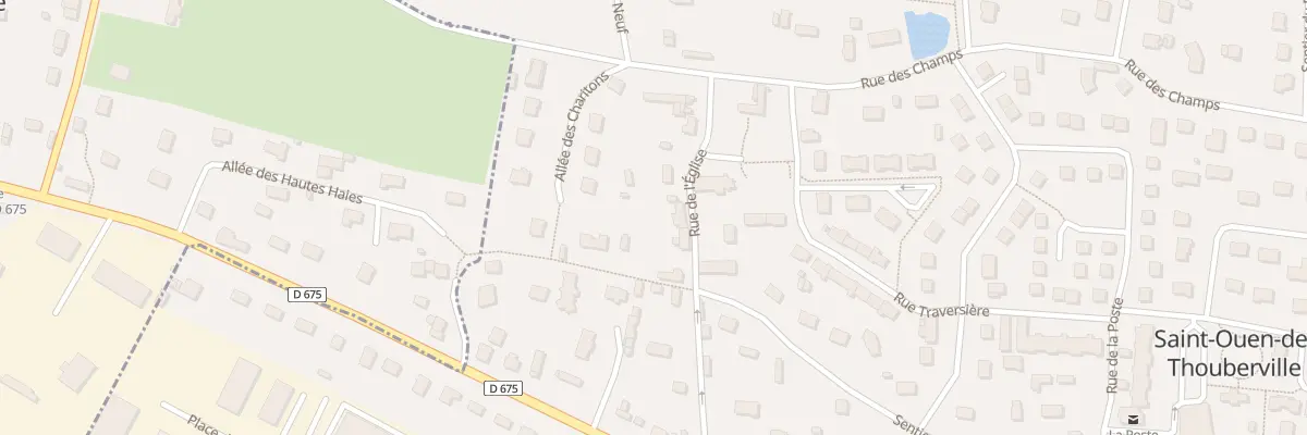 Plan du 54 Le Village de l’Eglise à Saint-Ouen-de-Thouberville