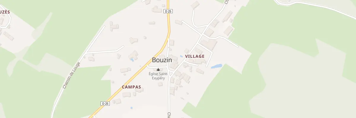 Plan du 17 Village à Bouzin