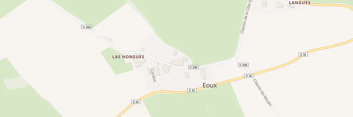 Plan du 18 Las Horgues à Eoux