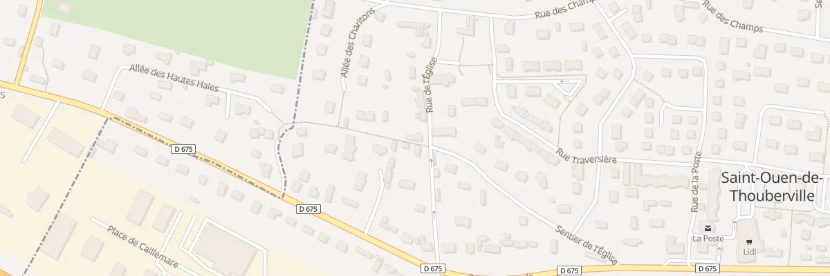 Plan du 7 Rue de l’Eglise à Saint-Ouen-de-Thouberville