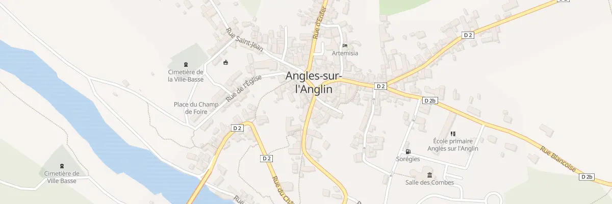 Plan du 6 Rue du Four Banal à Angles-sur-l’Anglin