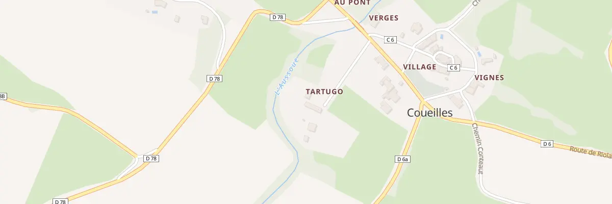 Plan du 29 Tartugo à Coueilles