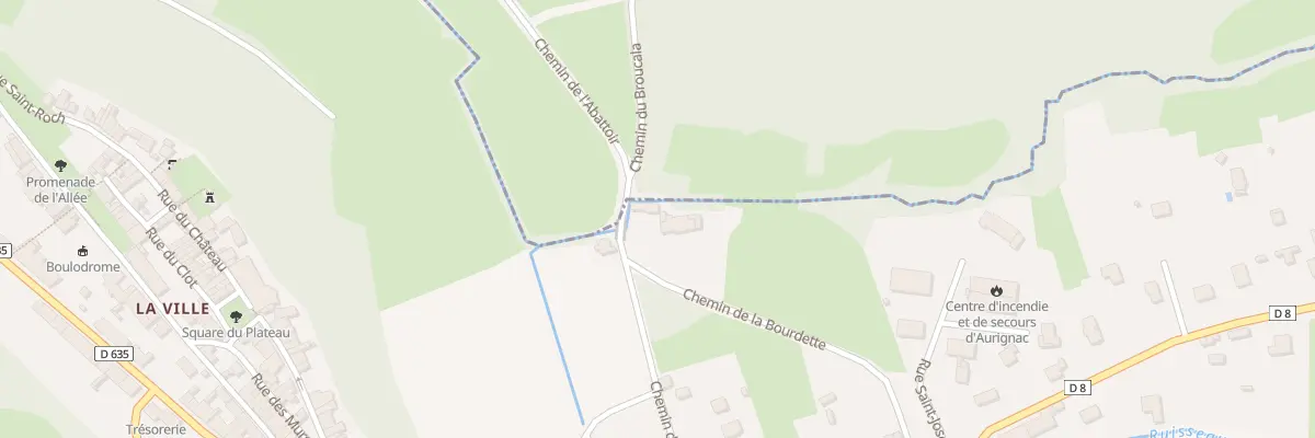 Plan du 368 Che de Las Bourdettes à Aurignac