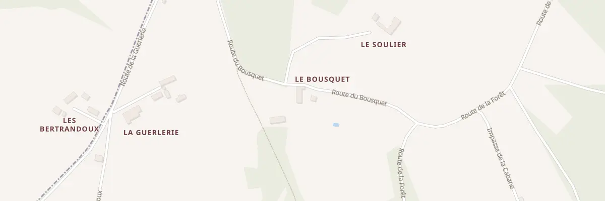 Plan du 195 Rte du Bousquet à Limeuil