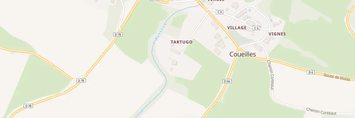 Plan du 30 Tartugo à Coueilles
