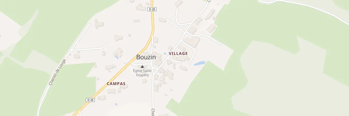 Plan du 10 Village à Bouzin