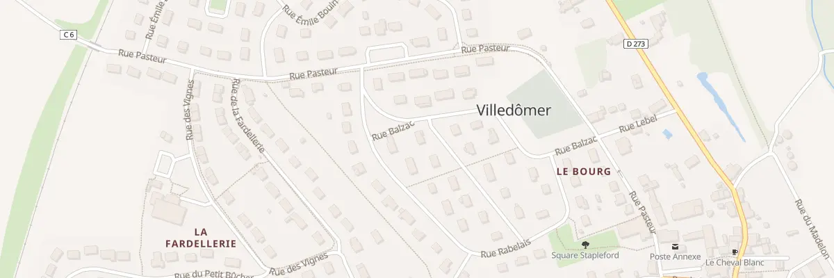 Plan du 9 Rue Ronsard à Villedômer